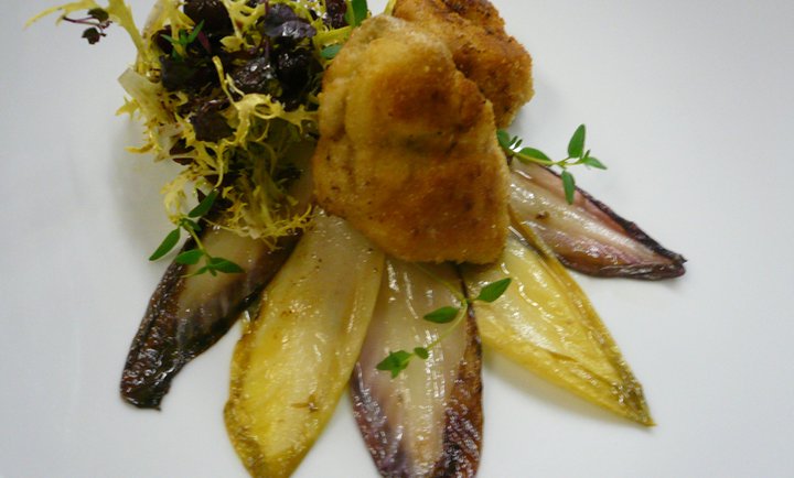 Gebackenes Kalbsbries