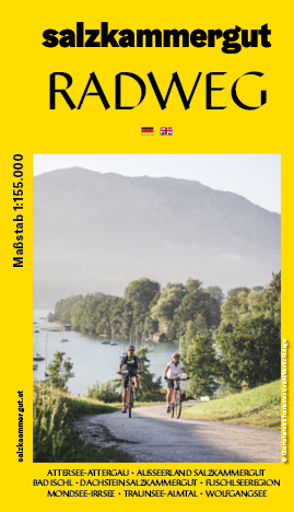 Die Titelseite der Salzkammergut Radkarte